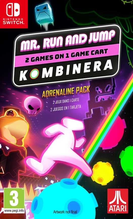 Lojë për Nintendo Switch Numskull Games Mr. Run & Jump + Kombinera Adrenaline Pack (2 lojëra në 1 kartrixh)