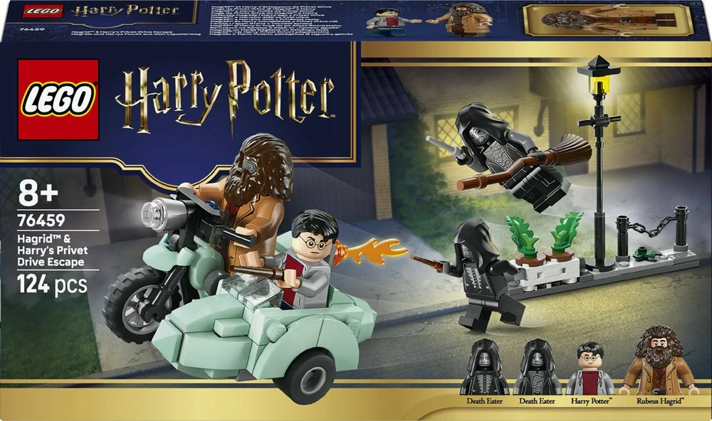 Set ndërtimi LEGO Harry Potter Hagrid and Harry's Escape from Privet Drive 76459, 124 pjesë