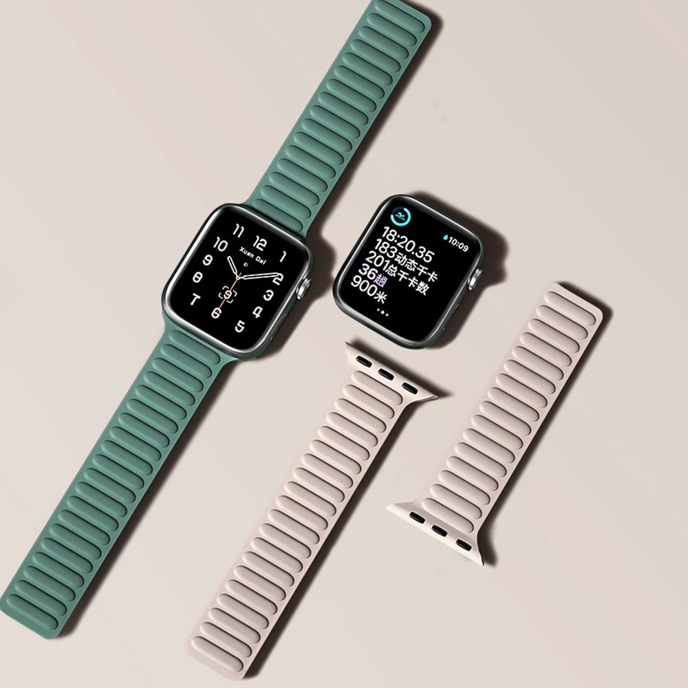 Rrip magnetik për Apple Watch Hurtel, 41mm, i kuq