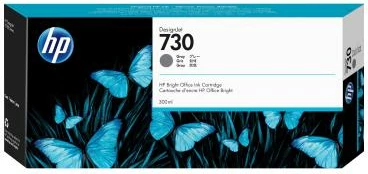 Kartush boje, HP, 730 P2V72A, 300 ml, gri