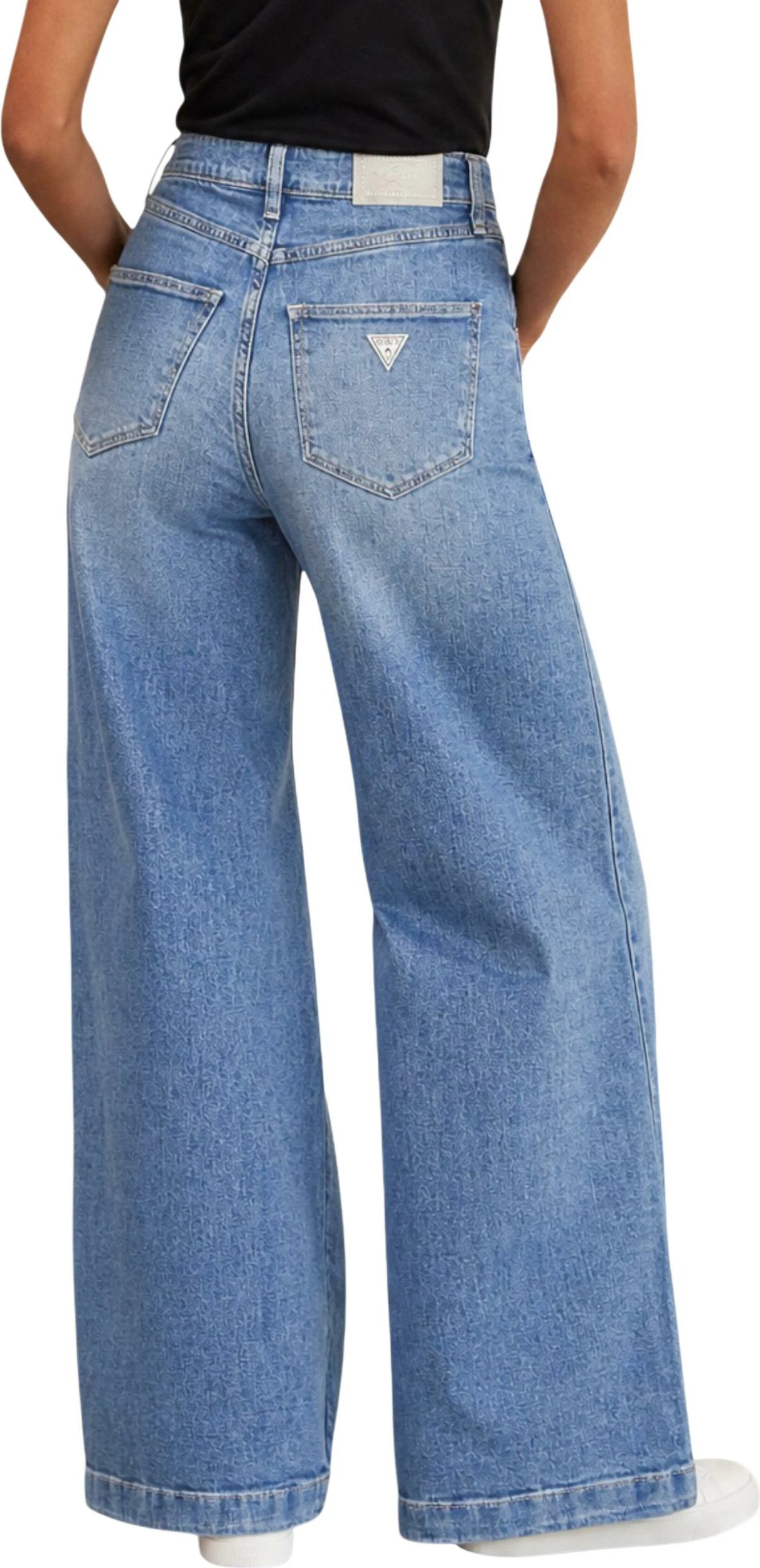 Xhinse për femra Guess Bellagio Pant W6YA1C D1337, denim [Madhësia: W33 L30]
