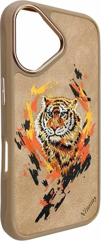 Kapak MagSafe Nimmy Tiger për iPhone 16, kafe