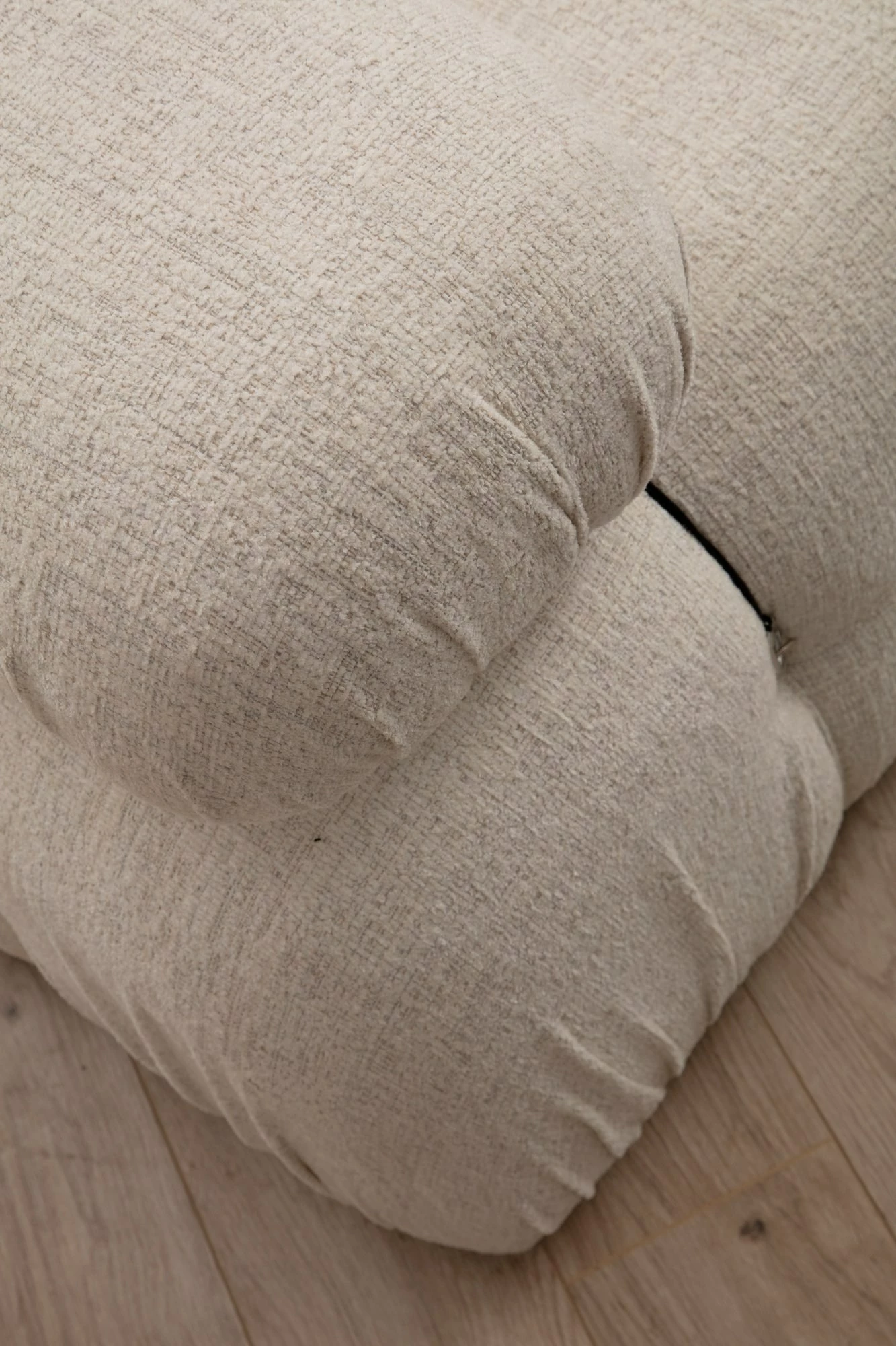 Karrige një vendëshe Bubble, stof krem, Atelier del Sofa