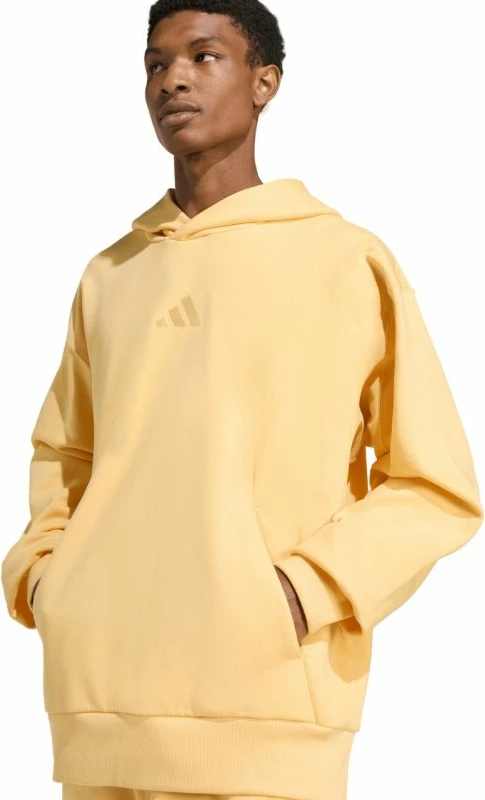 Duks për meshkuj adidas All Szn Fleece Hoodie KT3105, i verdhë