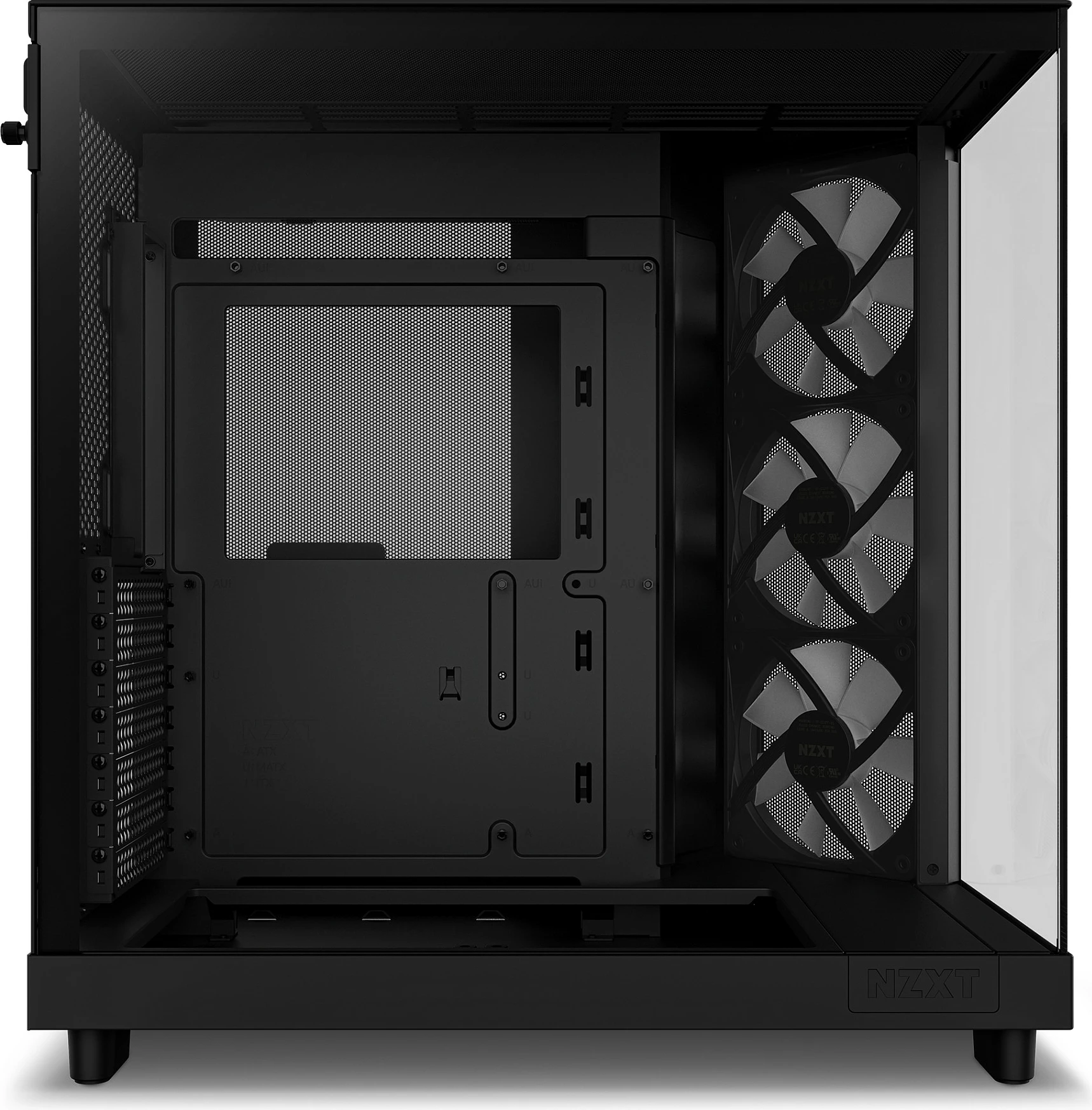 Kasë NZXT H6 Flow RGB Midi Tower, ATX/micro ATX/Mini-ITX, xham i temperuar, e zezë