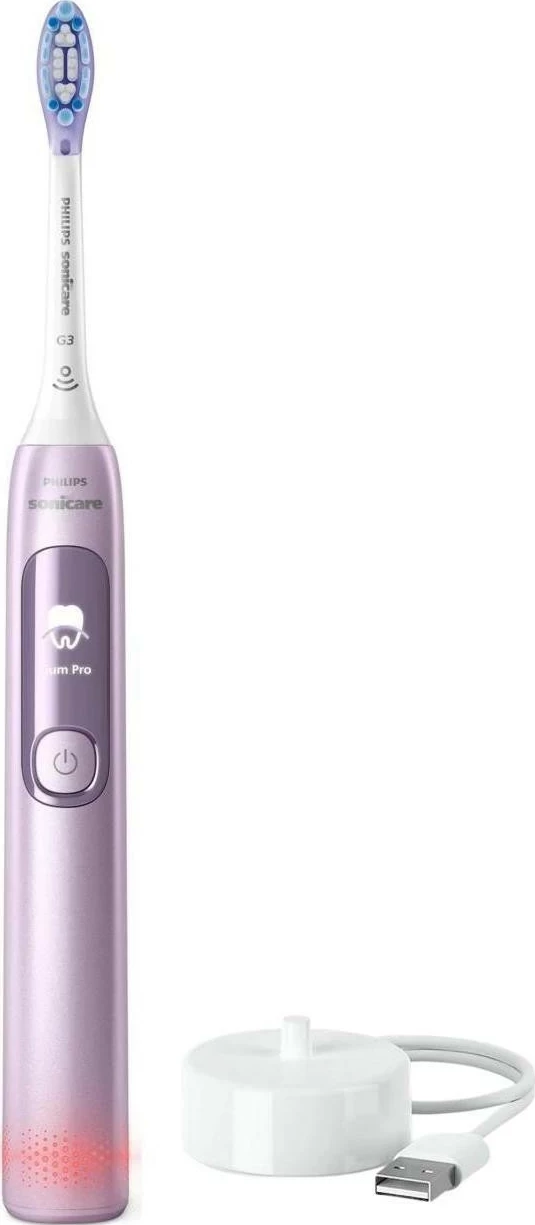 Furçë dhëmbësh sonike Philips Sonicare 5 HX3792/12, 5 mënyra pastrimi, ekran interaktiv, rozë