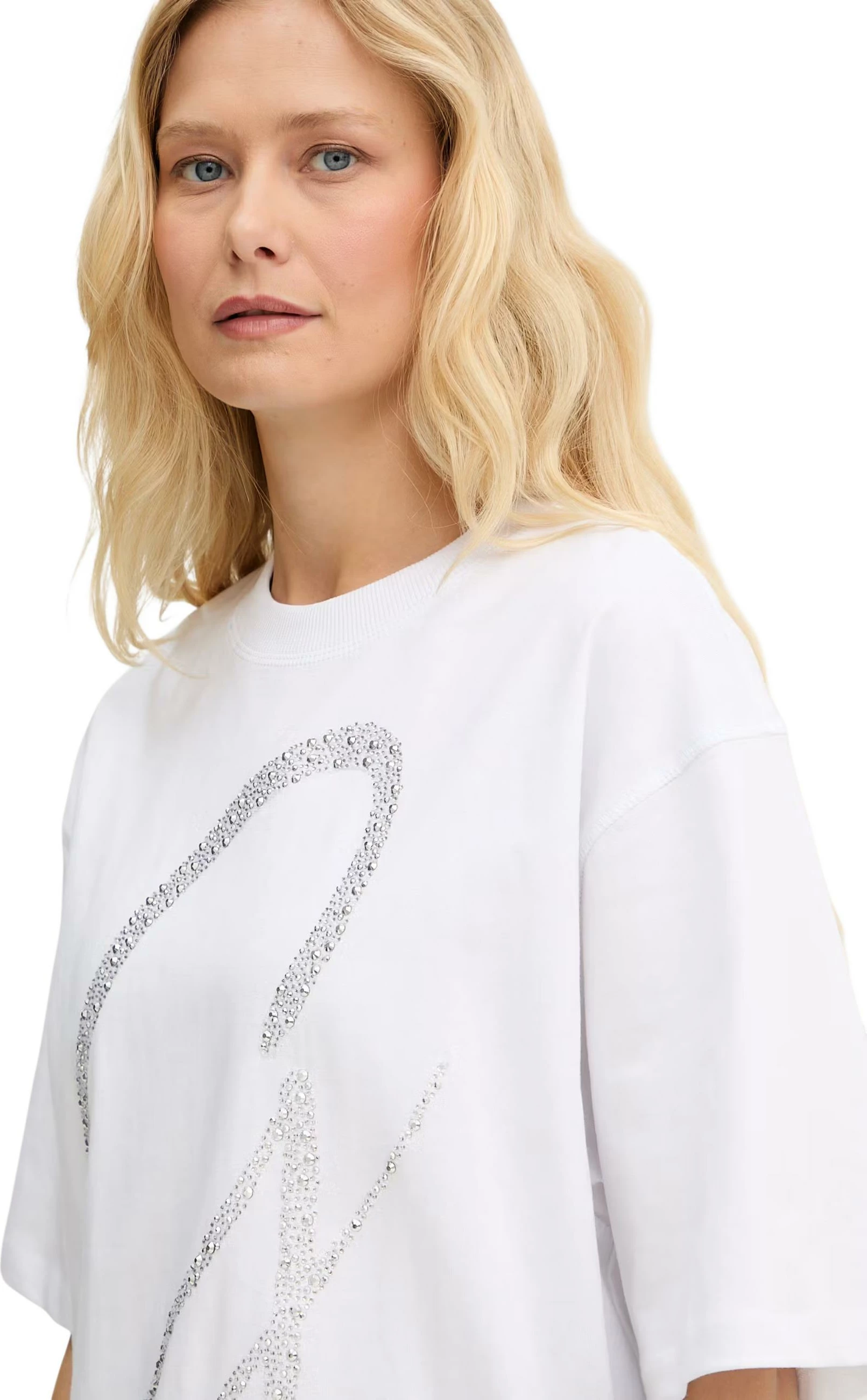 Maicë për femra Guess W6GI39 K3478, e bardhë [Madhësia: XS]