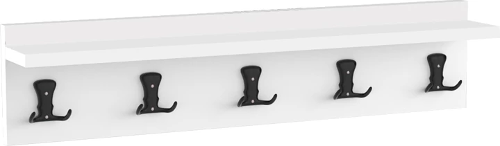 Varëse muri melamine, ngjyrë e bardhë, 100x9x9cm