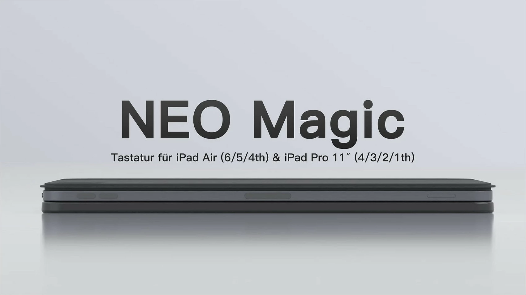 Tastierë inateck për iPad 11" / iPad Air 4/7 Gen, QWERTZ, e zezë