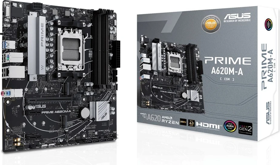 Pllakë amë ASUS PRIME A620M-A-CSM, AMD A620, Socket AM5, micro ATX