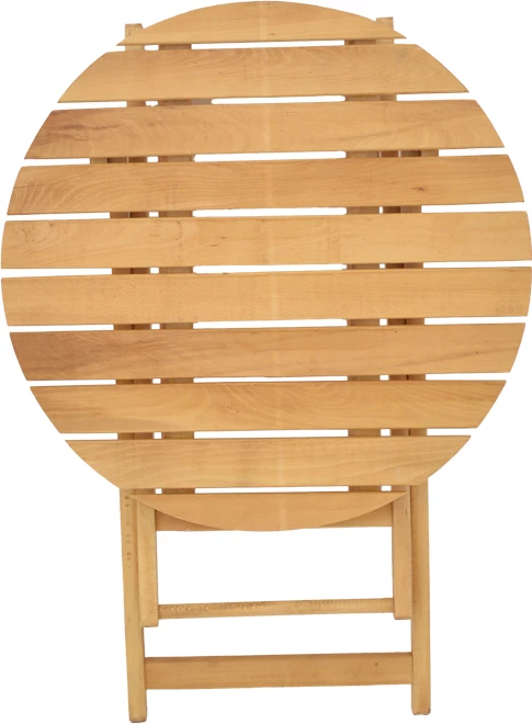 Tavolinë Letna dru ahu solid, ngjyrë natyrale, D60x75cm