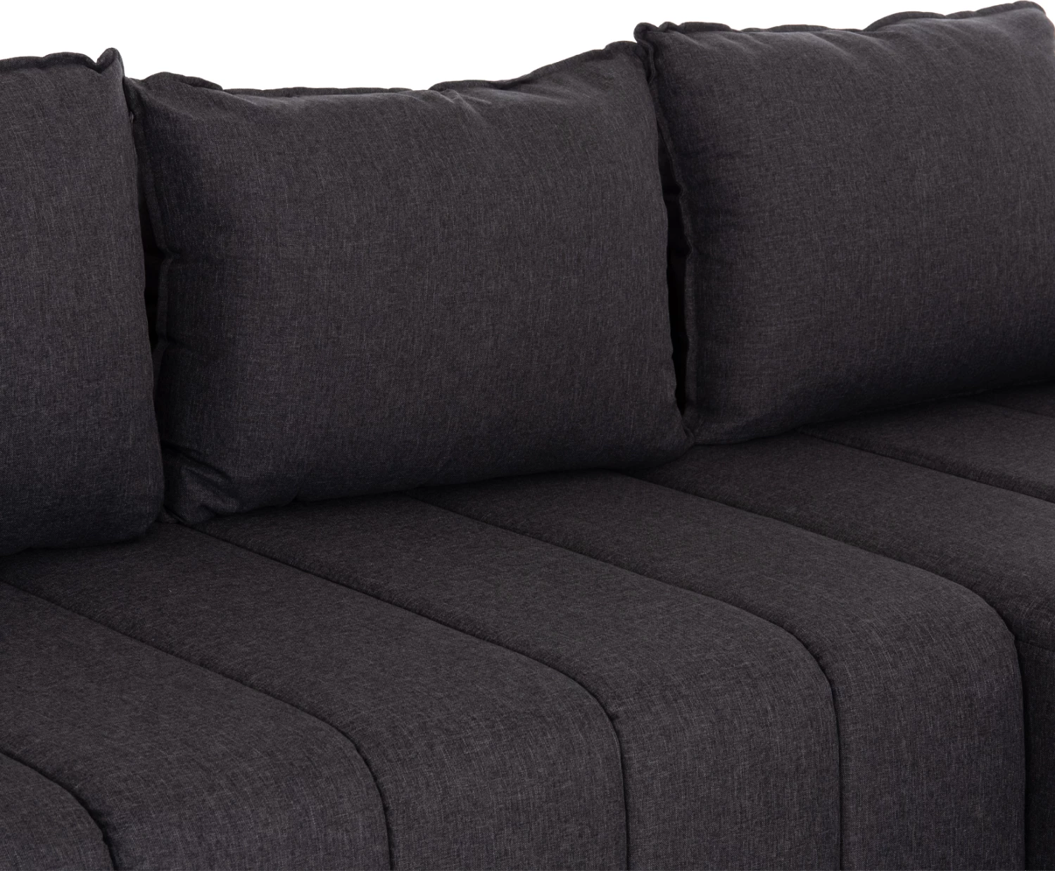 Kënd divan i kthyeshëm, shtrat, material gri, FREDI FH3312.01, 220x167x85cm