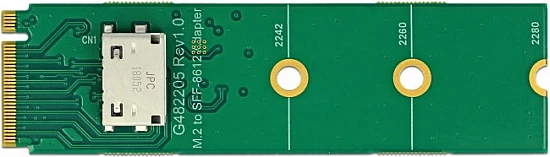 Adapter DeLOCK M.2 Key M në OCuLink SFF-8612, PCIe 3.0, 32 Gbit/s