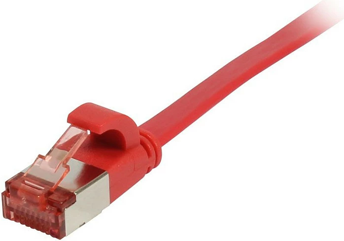 Kabllo rrjeti Synergy21 RJ45 CAT6 10m, e sheshtë, FTP, e kuqe