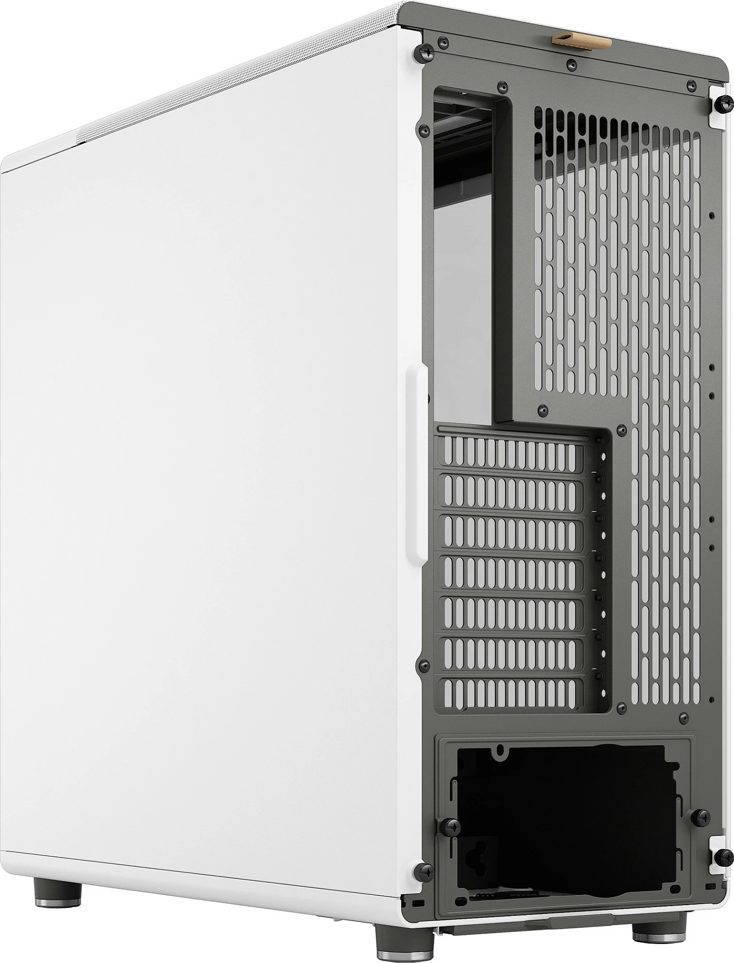 Kasë Fractal Design North Chalk White, Midi Tower, xham i kalitur