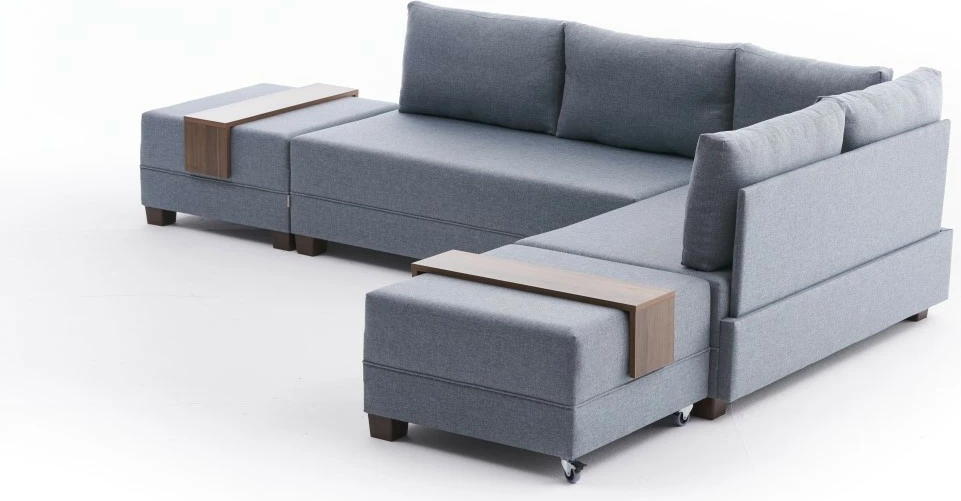 Kënd-sofë krevati Fly, ngjyrë kaltër, Atelier del Sofa
