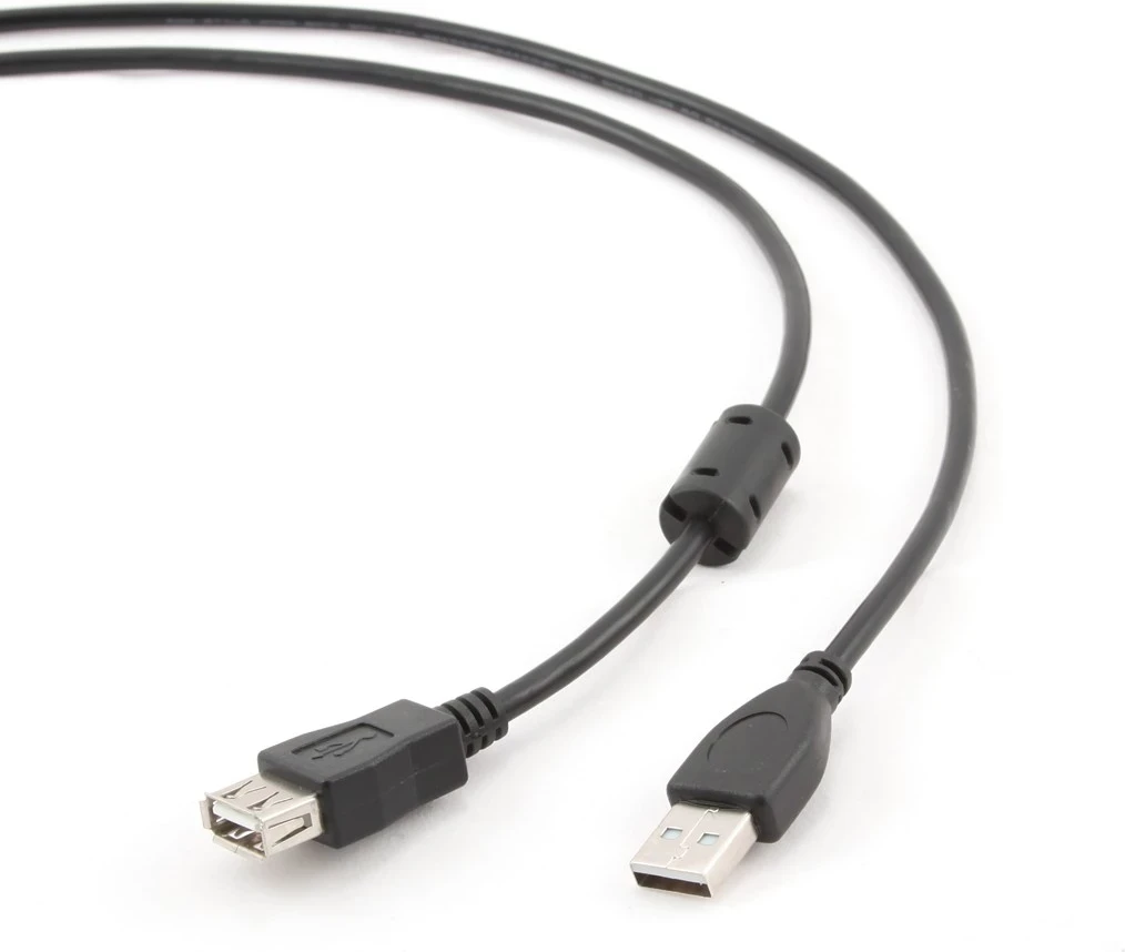 Kabllo Gembird, 1.8m, USB 2.0 A M/FM USB, e zezë
