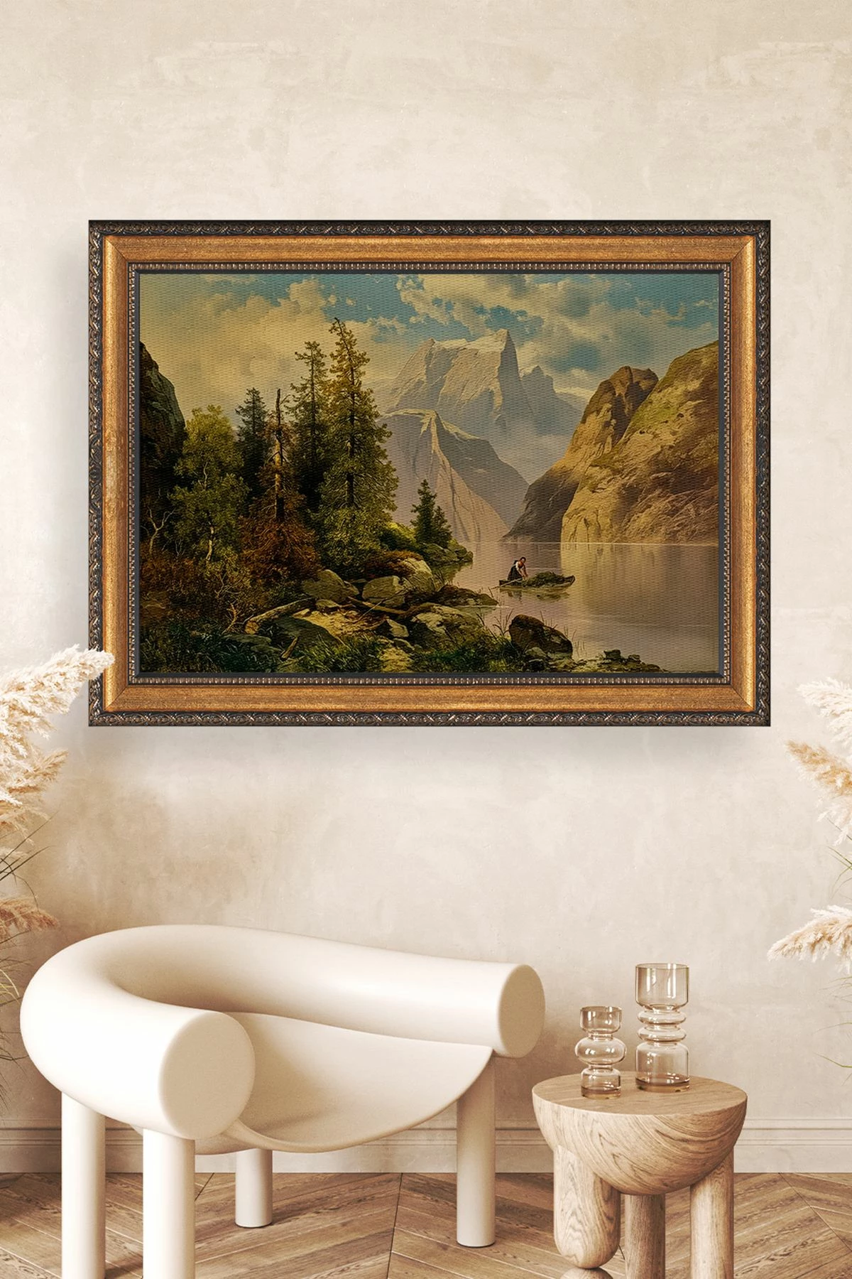 Pikturë dekorative në kanavacë me kornizë, shumëngjyrëshe, Wallity, ATCRCVCNVSMDL49 - 50x70cm