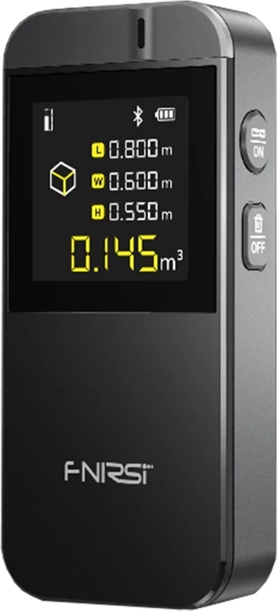 Matës lazer distance, FNIRSI, IR40, 40 m, saktësi ±2 mm, ekran 1.3" IPS, Bluetooth, USB‑C, i zi