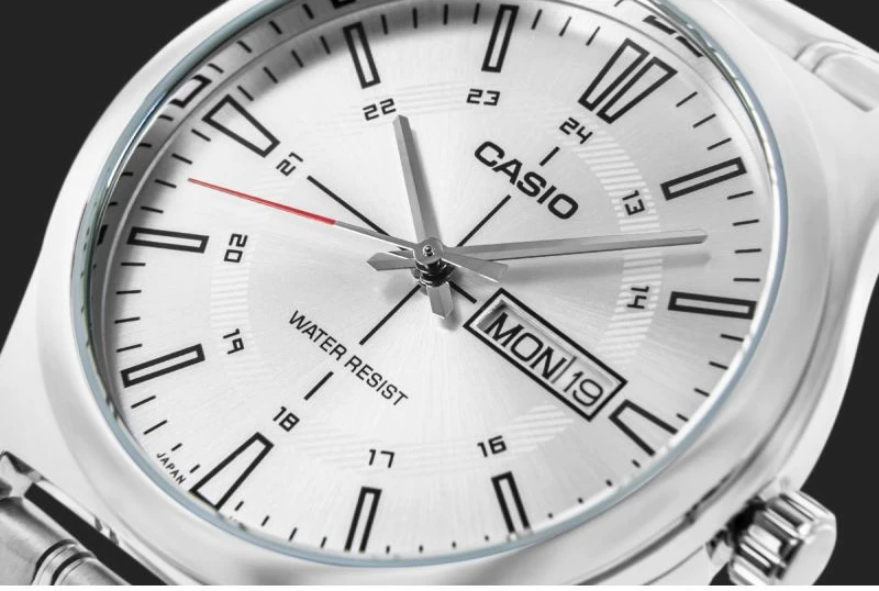 Orë dore për meshkuj CASIO, argjend