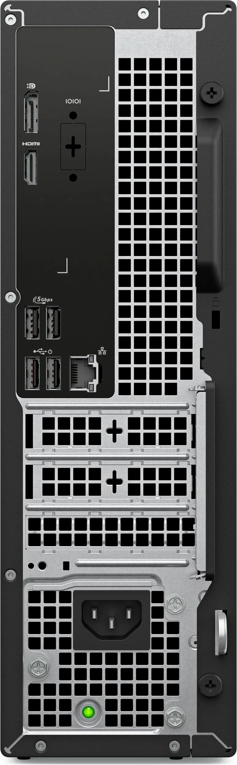 Kompjuter desktop Dell Slim ECS1250, Core Ultra 5 225, 16 GB RAM, 512 GB M.2 PCIe SSD, Intel UHD, Windows 11 Pro, i zi, set me tastierë & maus