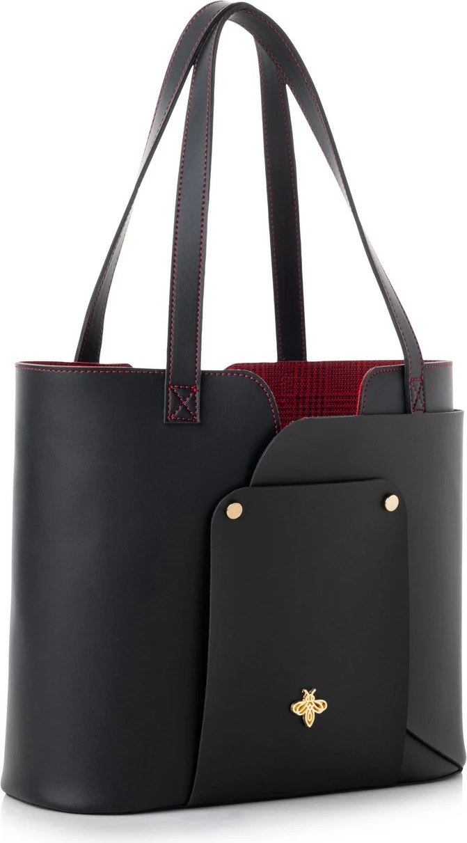 Tote bag Lucky Bees, e zezë, 1292