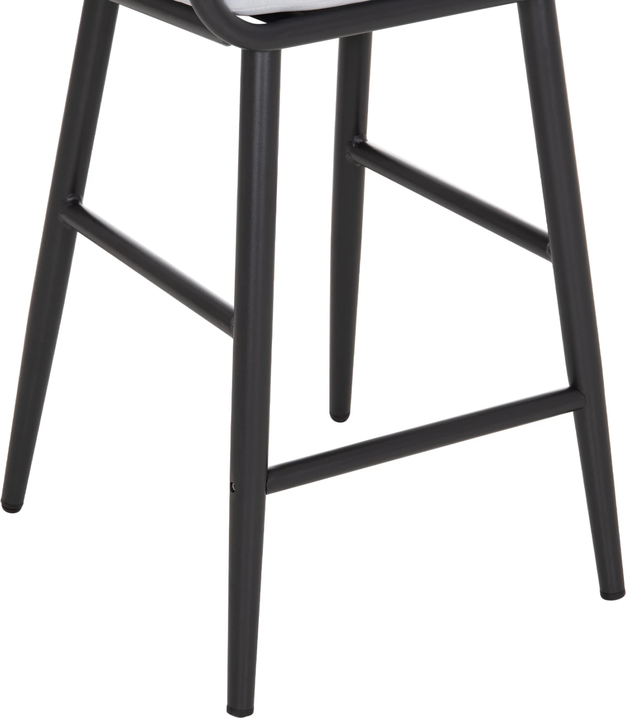 Karrige për bar alumini Camden, antracit e errët, me jastëkë, 56x60x108 cm, set 2 copë
