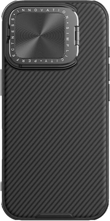 Mbështjellës Nillkin CamShield Prop për iPhone 16 Pro, i zi