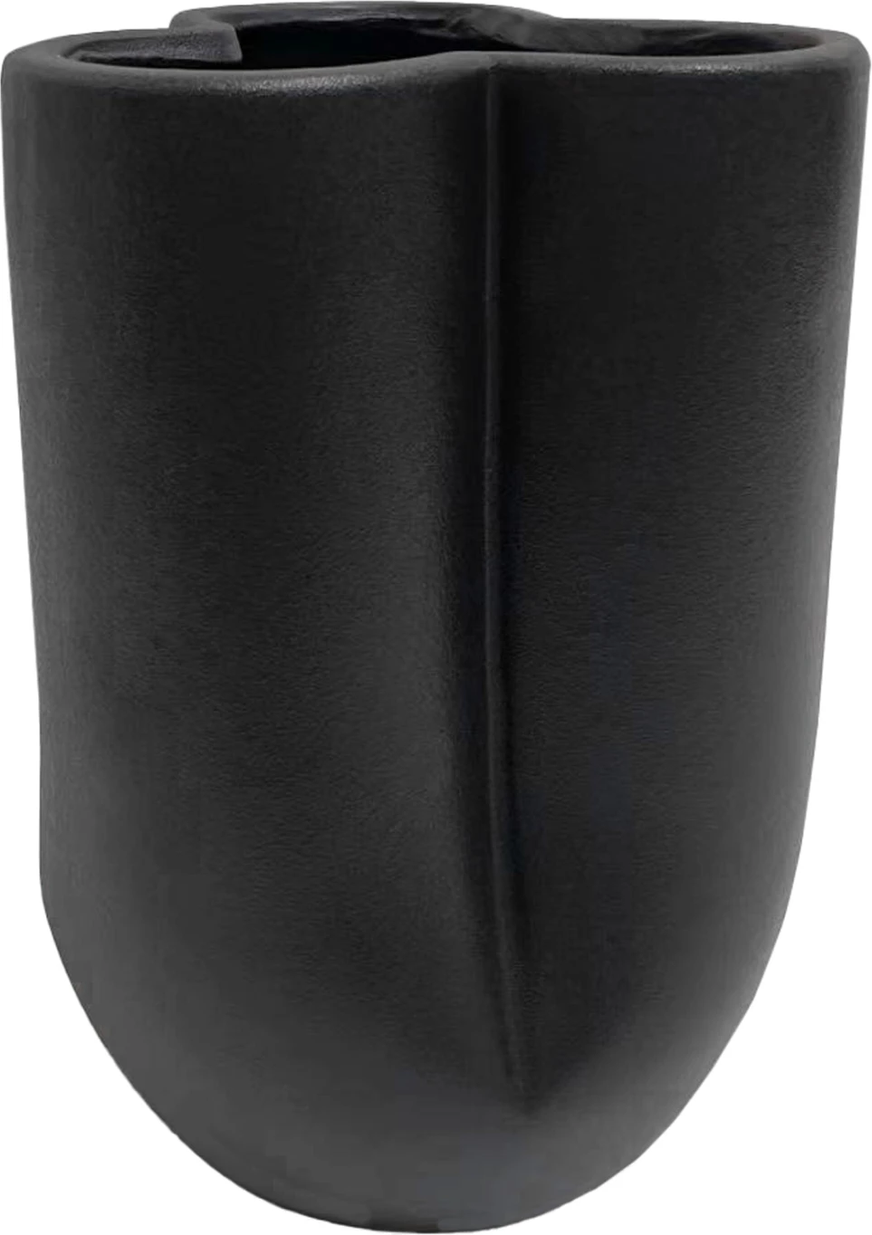 Dekor qeramike për tavolinë, ngjyrë e zezë mat, FH4613.02, Φ16x22H cm