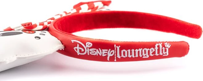 Shirit flokësh Loungefly Disney Snowman Mickey & Minnie, vegan leather, e kuqe/bardhë