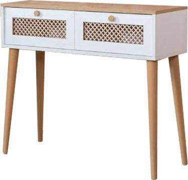 Komodë Skye Decor, ngjyrë e bardhë dhe lis, Goose