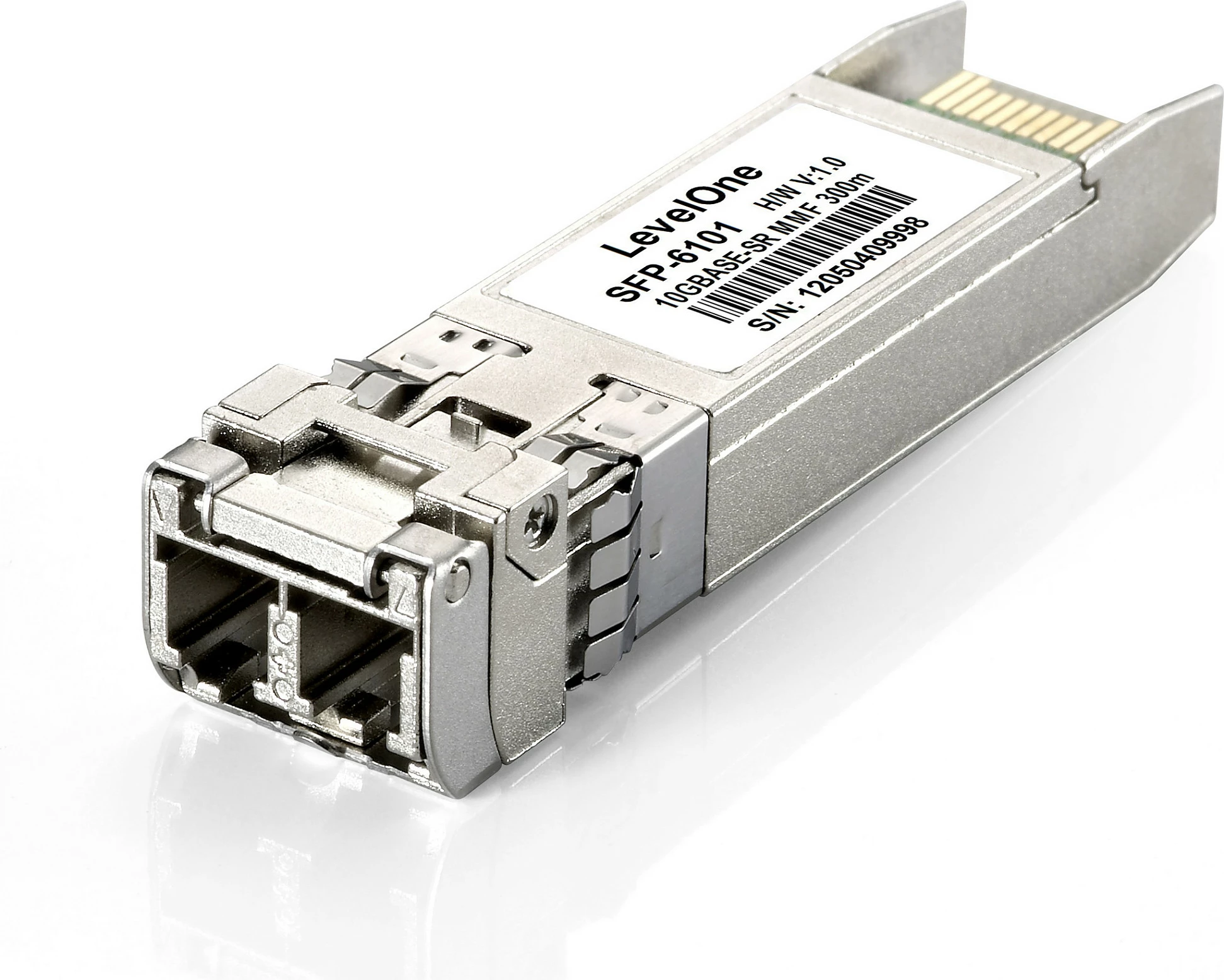 Modul transceiver SFP+ LevelOne SFP-8410, 10Gbps, MMF 300m, 850nm, LC, argjendtë