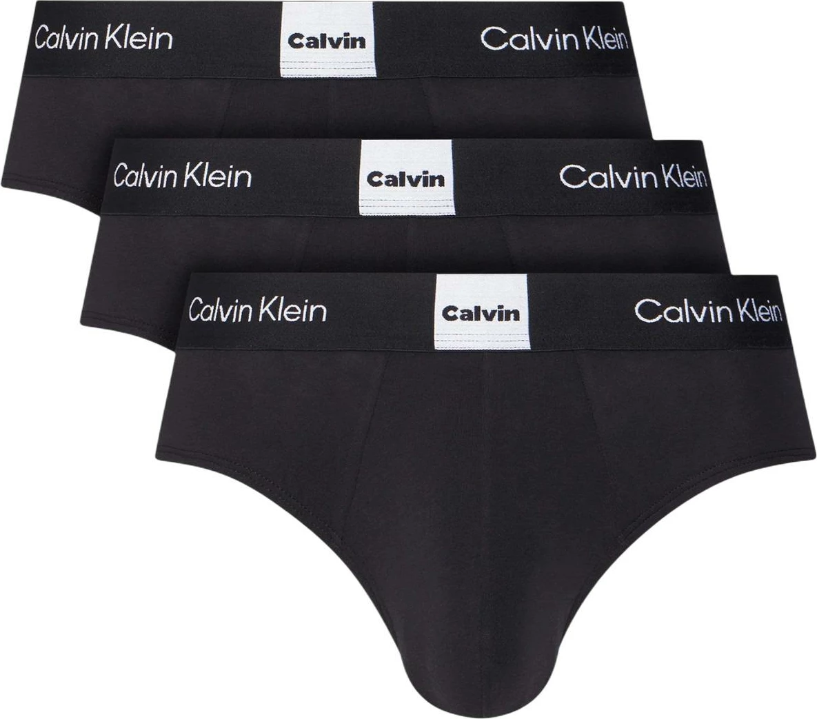 Të brendshme për meshkuj Calvin Klein Underwear HIP BRIEF 3PK LV00NB4475, të zeza