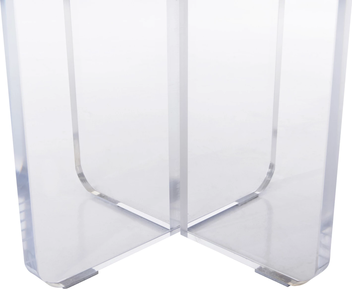 Tavolinë kafeje akrilon, ngjyrë mermeri të bardhë, FH9779.01, Φ40x41H cm