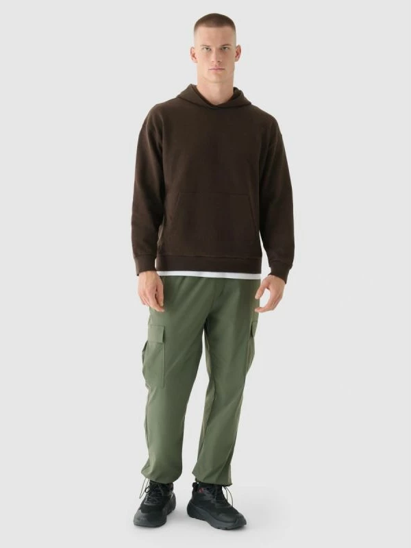 Duks me kapuç për meshkuj 4F, gri [Madhësia: 2XL]