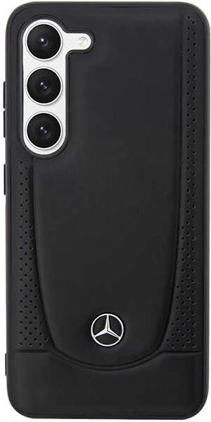 Mbështjellës Mercedes Leather Urban për Samsung Galaxy S23, i zi
