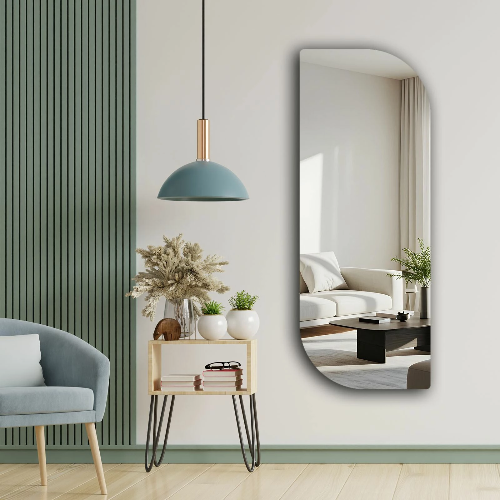 Pasqyrë Skye Decor, 52135Ayna-005, shumëngjyrëshe, 52x135cm