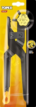 Shpuese me rrotë për lëkurë Topex 32D424 240 mm, 1.5-4.5 mm, e zezë/verdhë