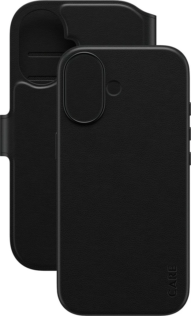 Mbështjellës PanzerGlass CARE Feature Case Tango 2in1 Wallet MagSafe për iPhone 17, i zi