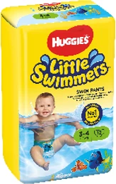 Pelena të notit Huggies® Little Swimmers 3-4 (7-15kg), 12 copë