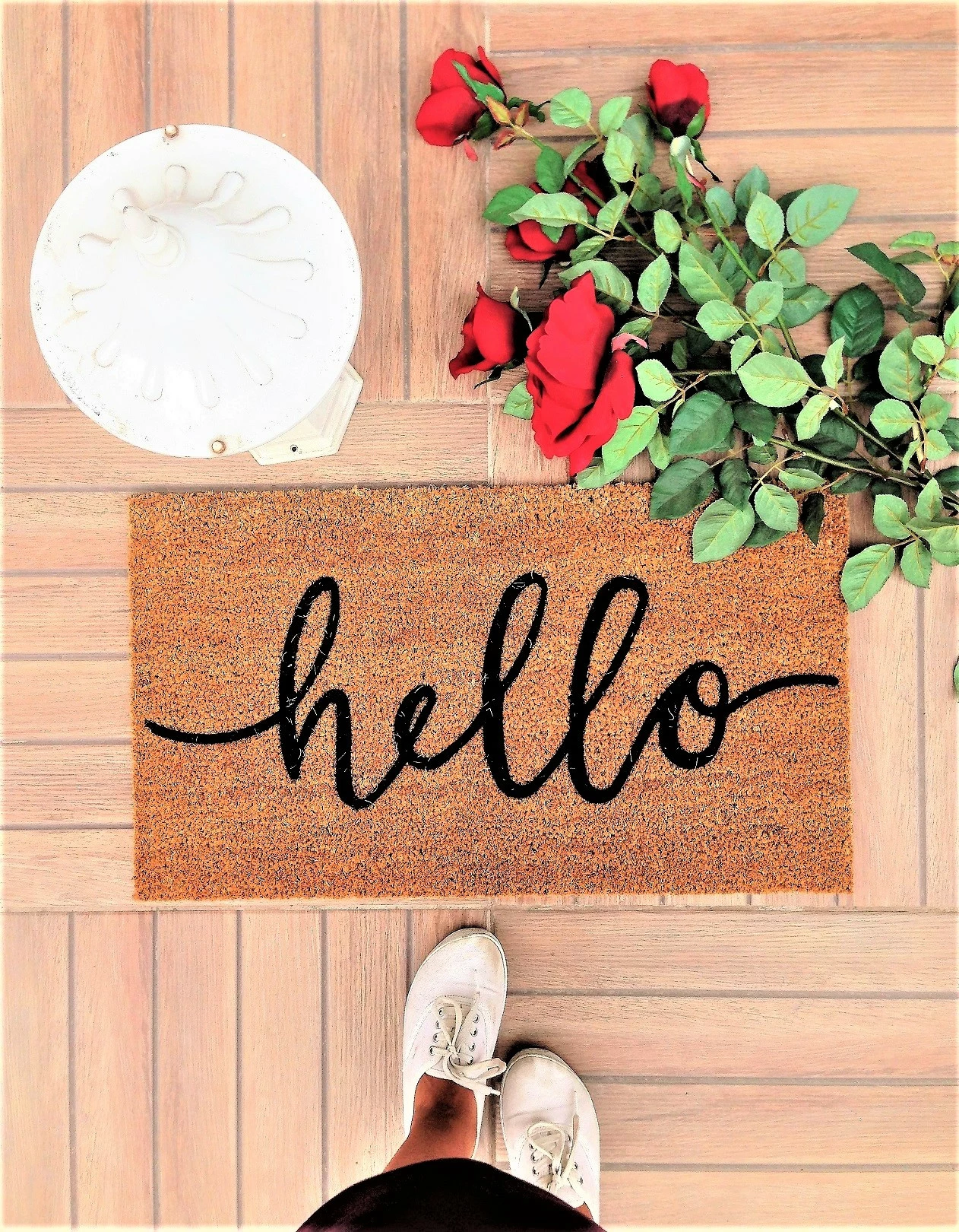 Shilte hyrëse Coco, dizajn Aberto, ngjyrë kafe dhe e zezë, 'hello', 70x40cm