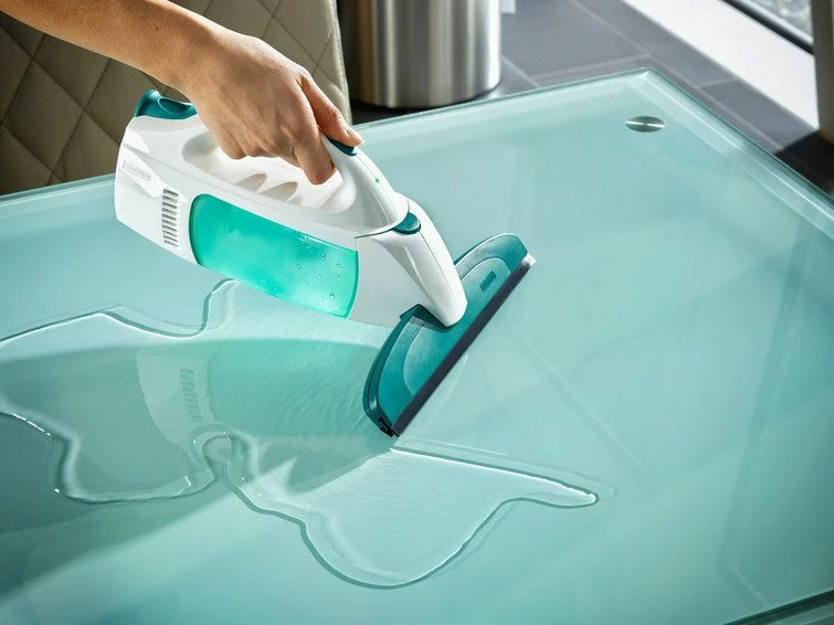 Pastrues dritaresh me bateri Leifheit Dry&Clean 51003, 28 cm, rezervuar 100 ml, set me shkop Click, e bardhë