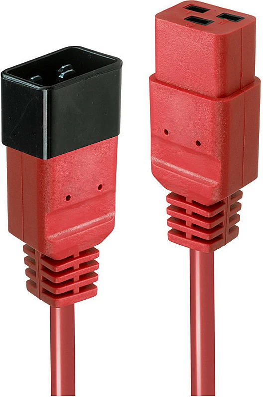 Kabllo energjie LINDY IEC C19 në C20, 1m, e kuqe