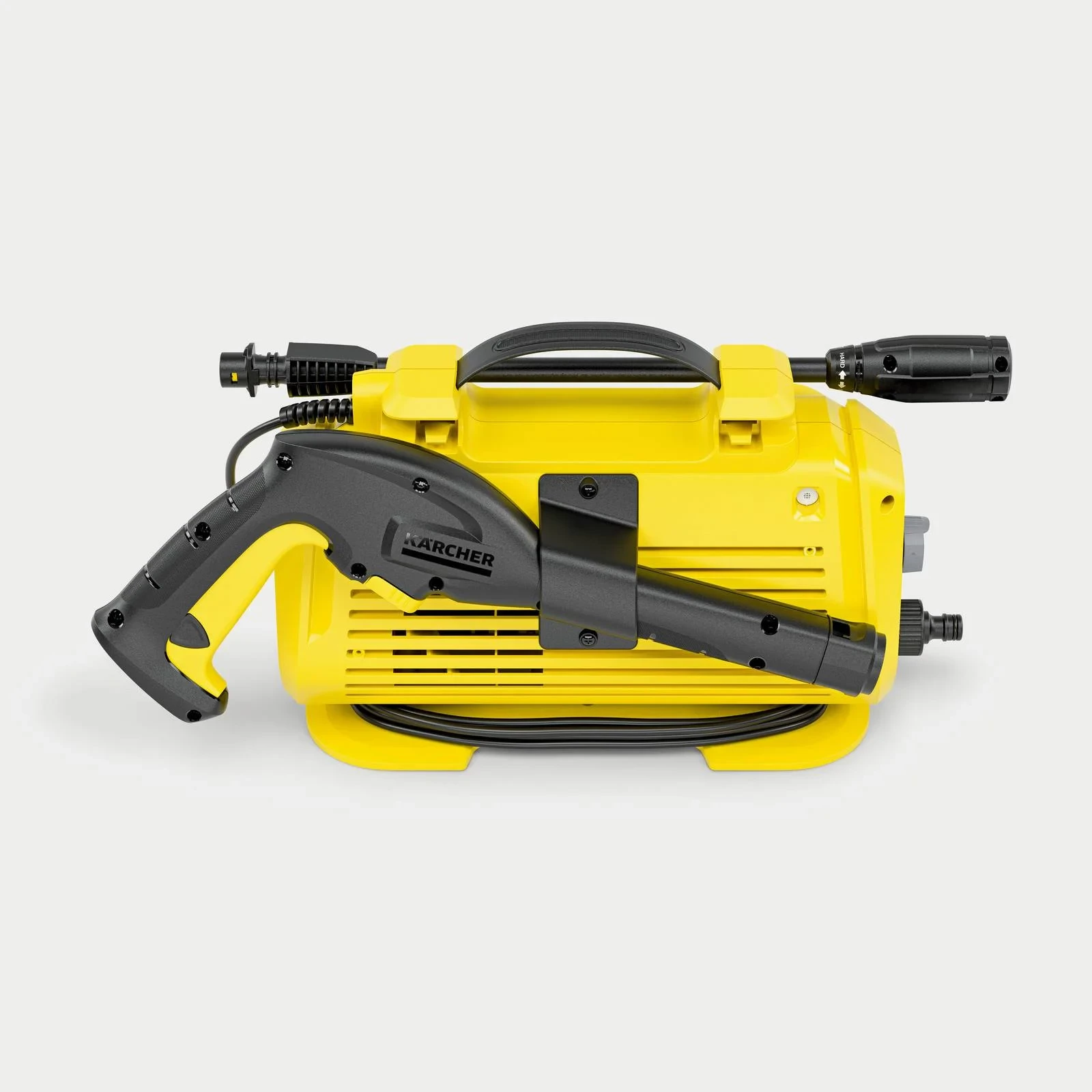 Pastrues me presion i lartë, Karcher, K 2 Premium Horizontal (1.600-933.0), 110 bar, 360 l/h, 1.4 kW, zorrë 5 m, e verdhë 6
