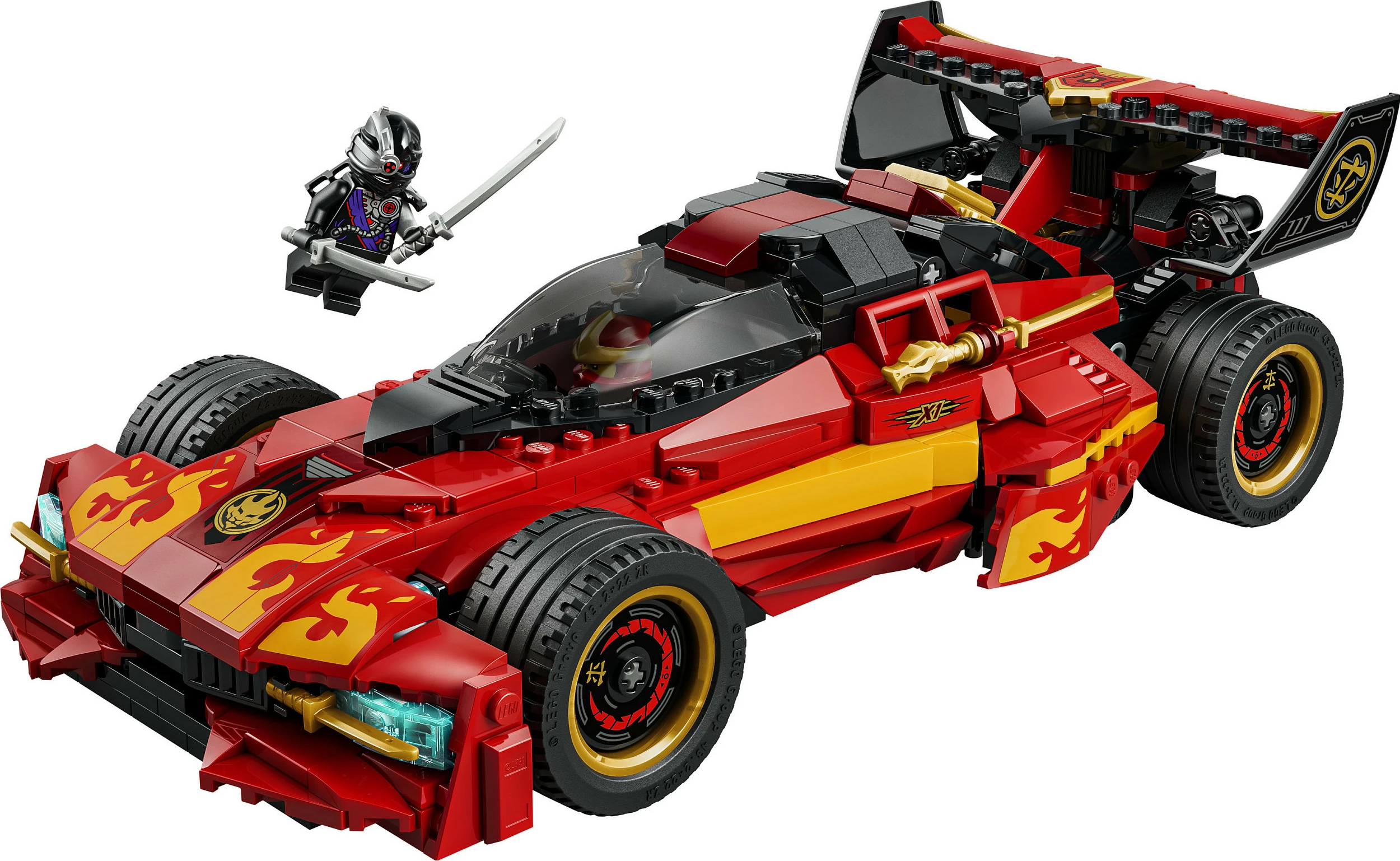 Set ndërtimi LEGO NINJAGO Legacy 71867 X-1 Ninja Supercar (15-vjetori), 691 copë, shumëngjyrësh