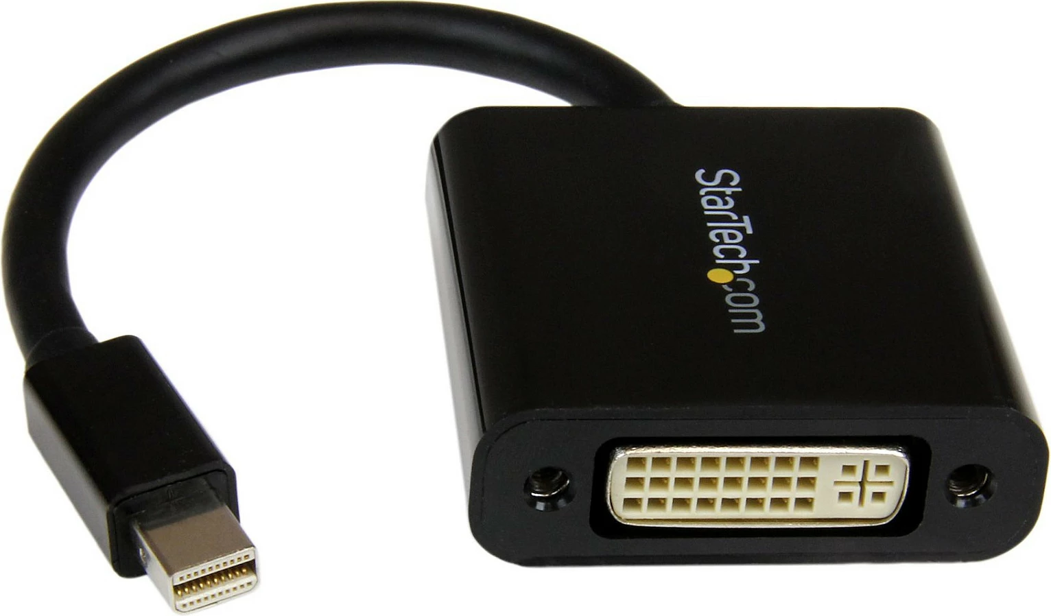 Adapter StarTech MDP2DVI3, Mini DisplayPort në DVI-I, 1080p/1920x1200, 0.13m, i zi