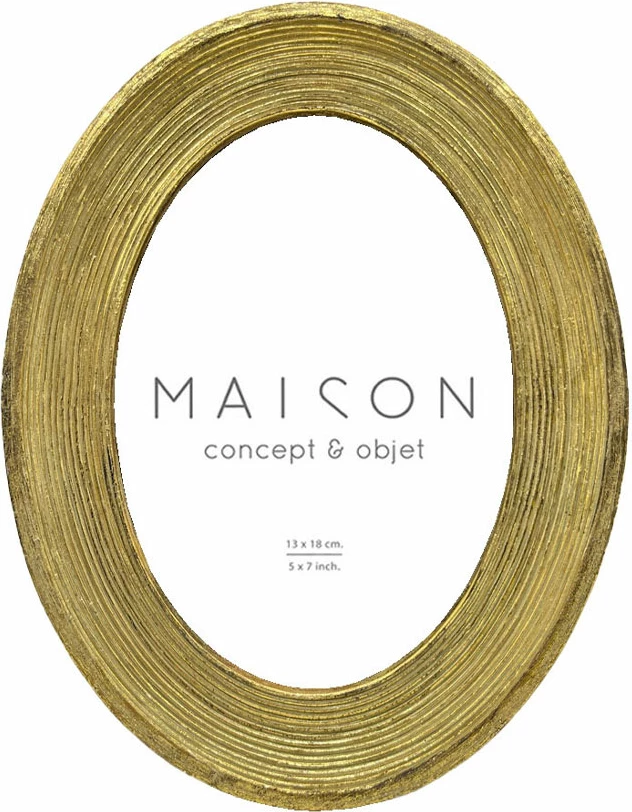 Kornizë foto Valens, ngjyrë ari, polirezina, xham, 18x2x23cm