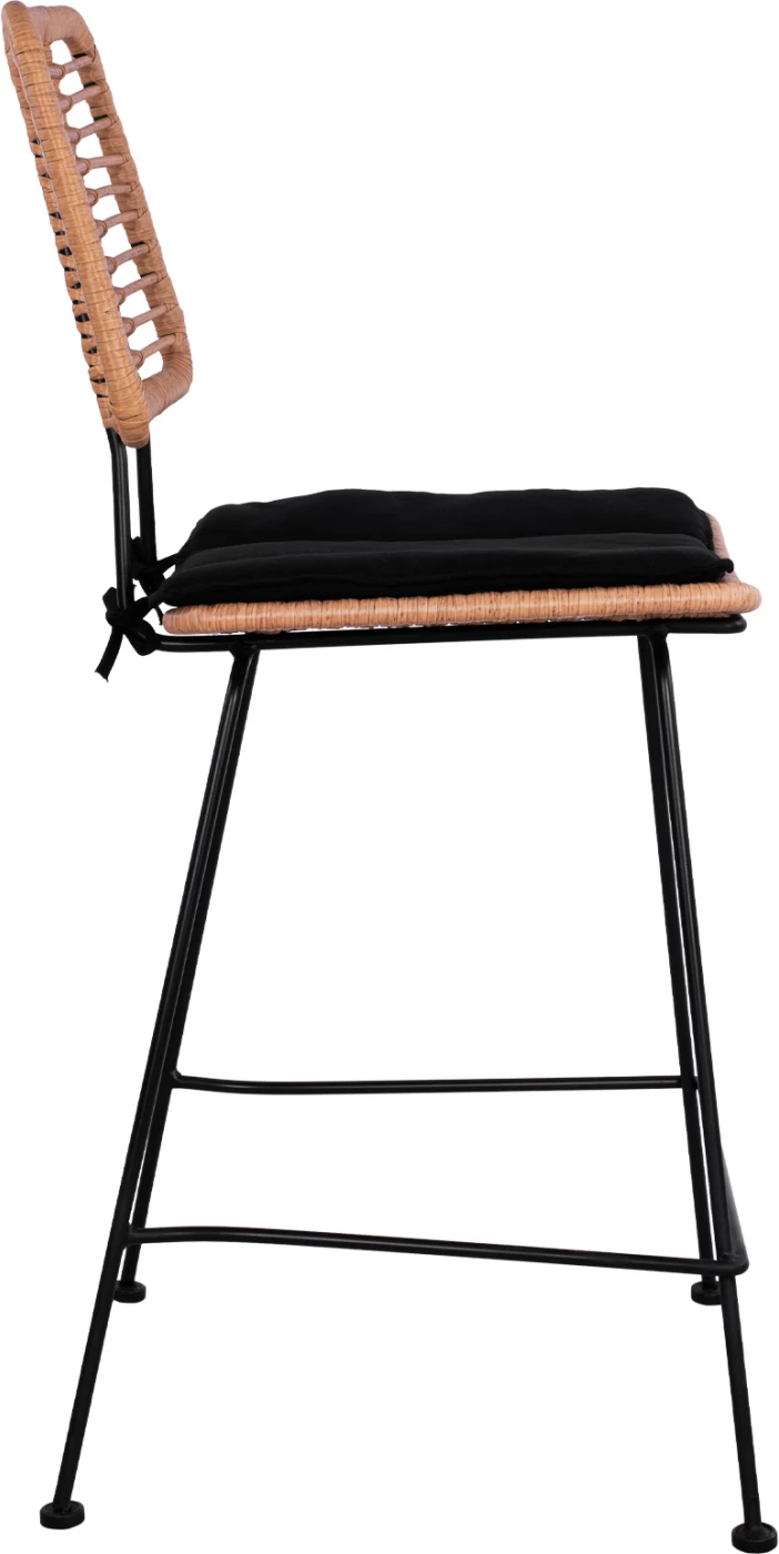 Karrige për bar me jastëk Allegra FH5644 me thurje ngjyrë bezhë 55x56x107 cm