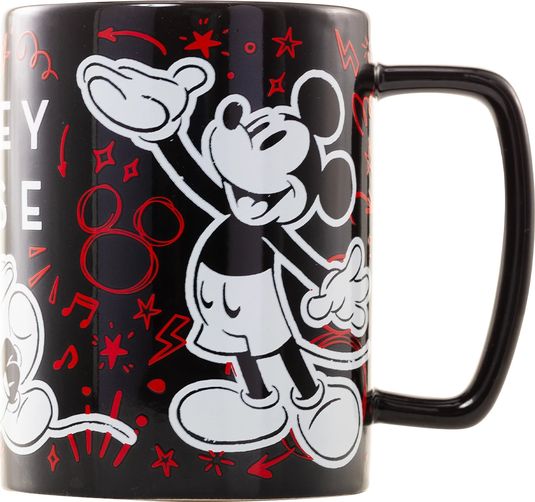 Filxhan Pyramid Mickey Mouse (Smile) Fuzzy 440 ml, gri
