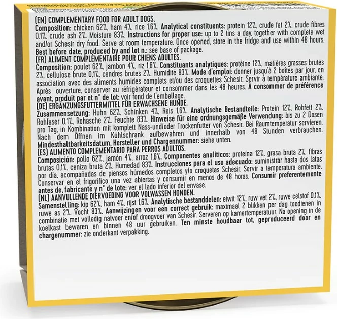 Ushqim për qen Schesir, 150 gr